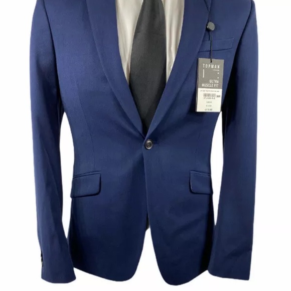 Topman Ultra Muscle Fit 36R Sport Coat Blazer NWT - Picture 5 of 12